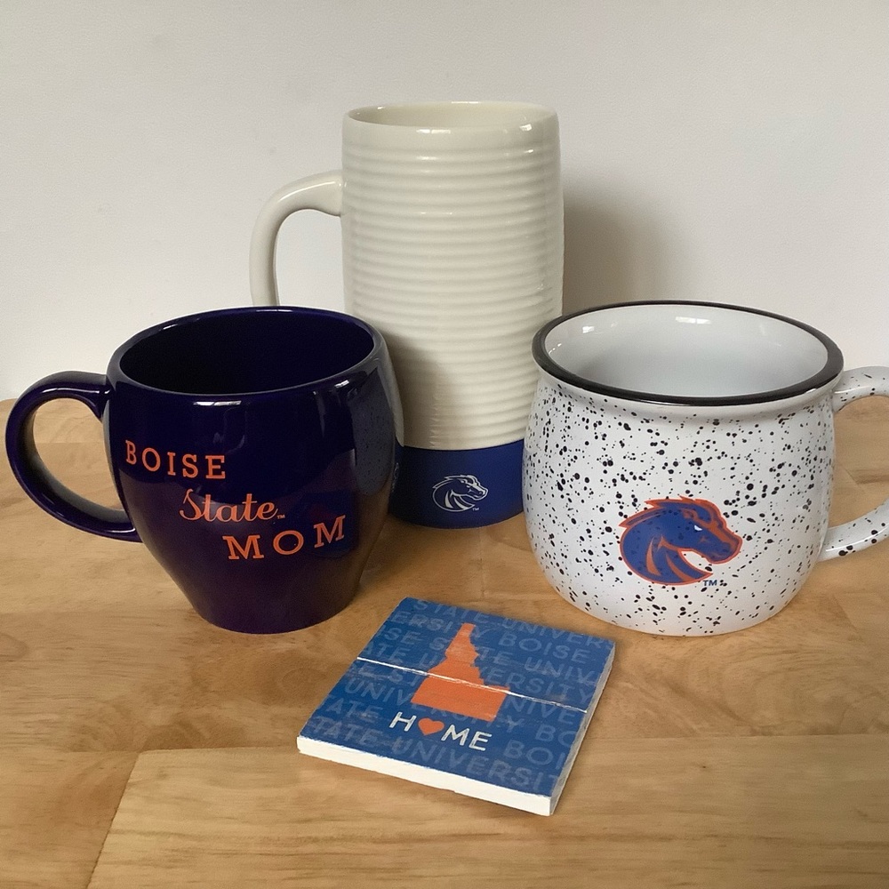 Boise State Broncos Three Mug & Magnet Lot/Set